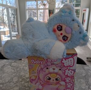 Baby Three Hugging Baby Backpack Plush